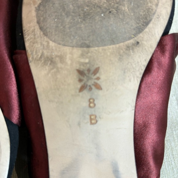 BCBGENERATION Sz 8B Nessa Micro Suede Satin Bow Knot Pointy Toe Slip On Mules - Picture 9 of 10